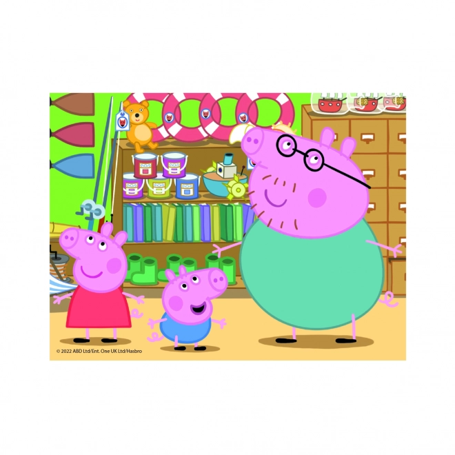 PEPPA PIG 12 Drewniane licencyjne kostki