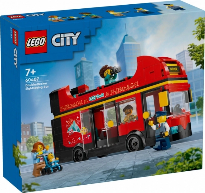 LEGO City 60407 Czerwony dwupoziomowy autobus wycieczkowy