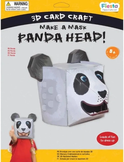 Fiesta Crafts Zestaw kreatywny 3D maska ​​panda