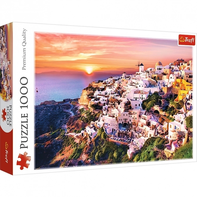 Puzzle Santorini Zachód Słońca 1000 Elementów
