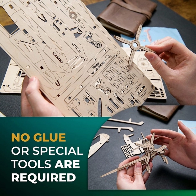 Ugears drewniane mechaniczne puzzle Myśliwiec