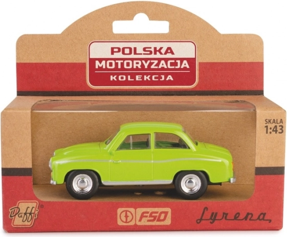 metalowy model auta Syrena 104 zielony 1:43