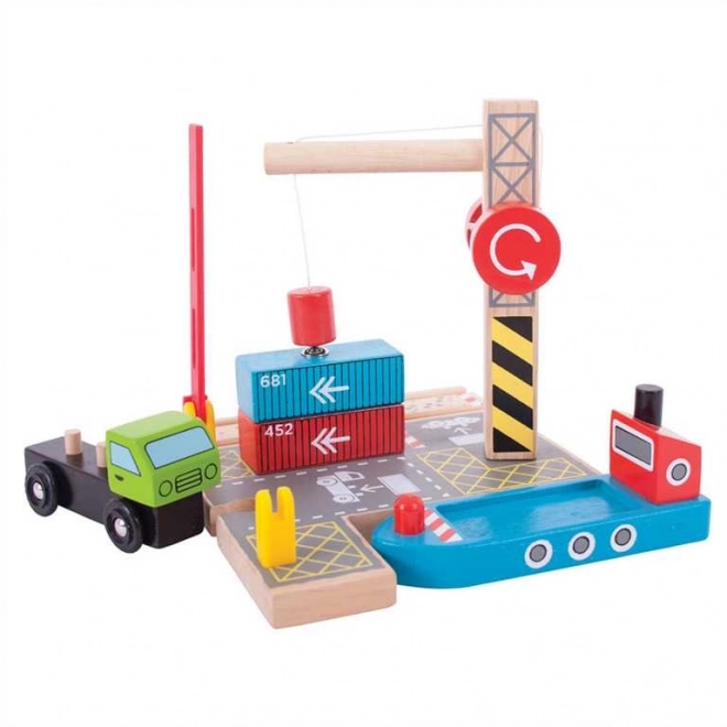 Bigjigs Rail Terminal Kontenerowy