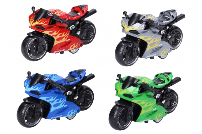 Supersportowy motocykl napędzany mechanizmem sprężynowym