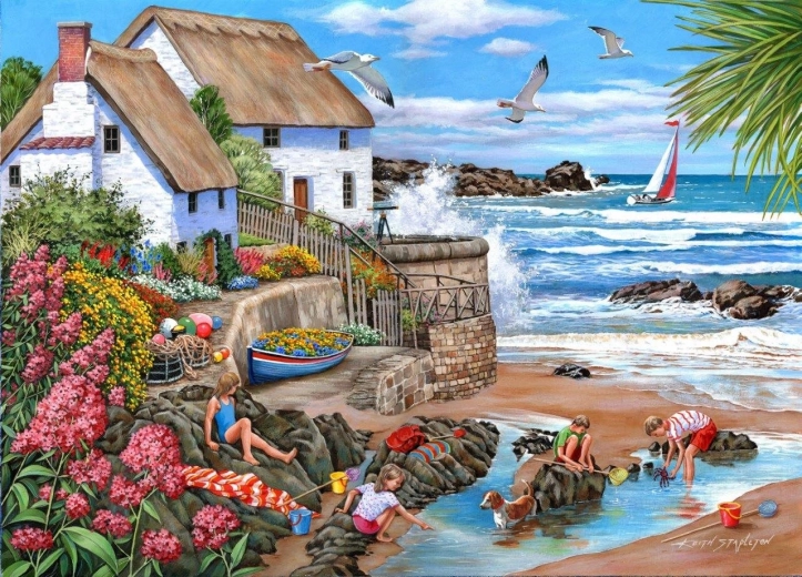 Puzzle Nadmorska Chata 1000 elementów