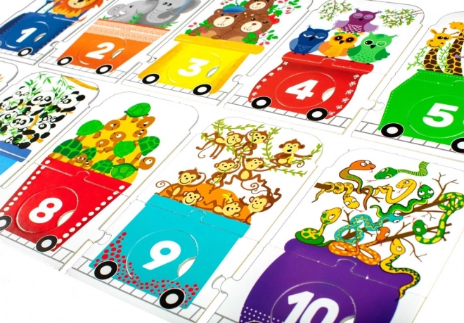 Puzzle ZOO Ekspres - Licz ze Mną 30 Elementów