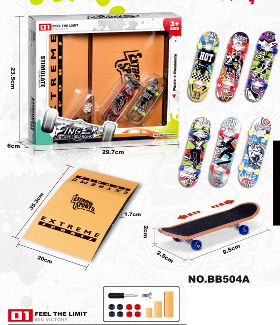 Zestaw do fingerboardu