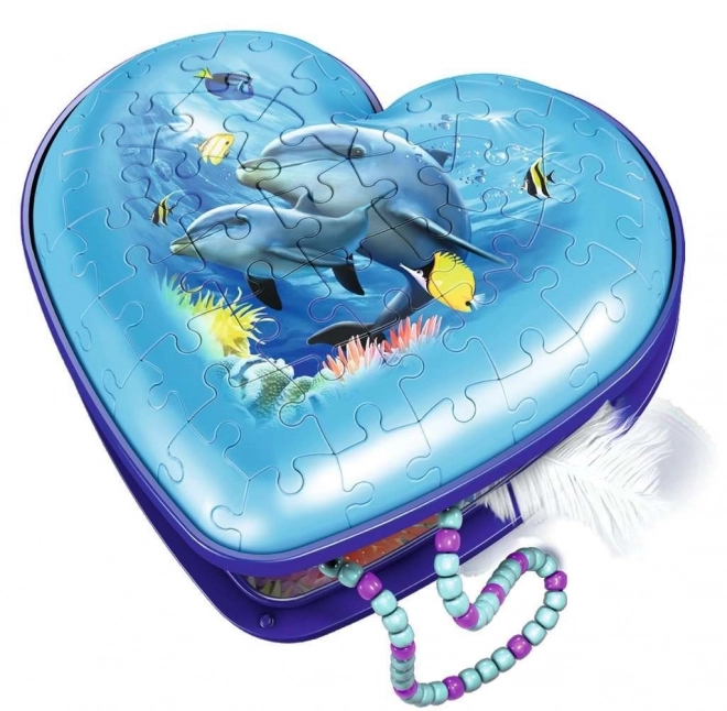 Ravensburger 3D puzzle Serce Świat Podwodny 54 elementy