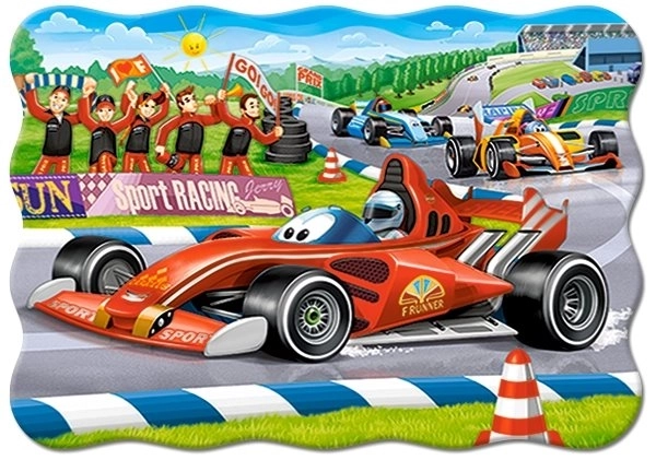 Puzzle Wyścigowy Bolid 30 elementów