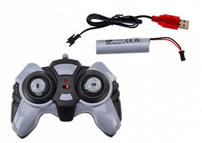 Zdalnie sterowany traktor RC 2.4G Dźwięki Niebieski