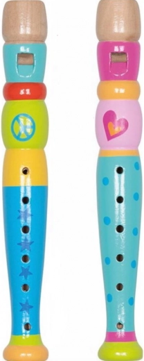 Drewniany flet dziecięcy GOKI Peace 20 cm (mix)