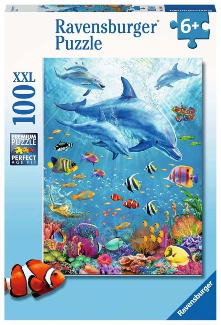 Ravensburger puzzle Wśród delfinów XXL 100 elementów