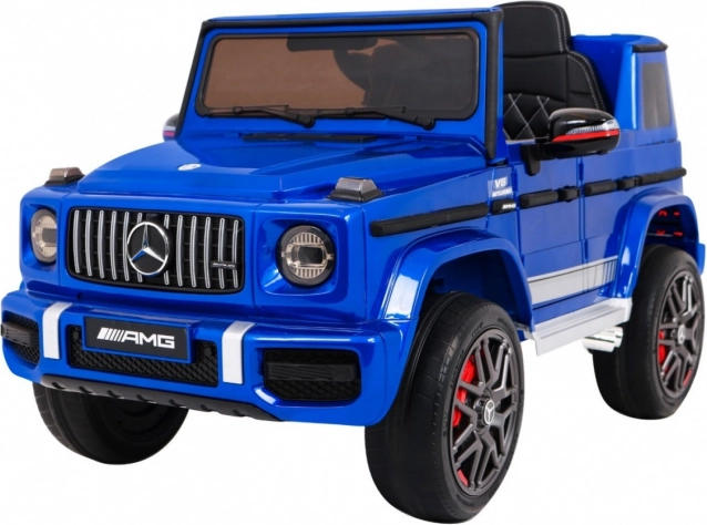 Dziecięcy elektryczny samochodzik MERCEDES-AMG G63, niebieski lakierowany z pilotem