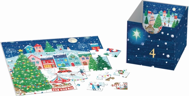 Eurographics puzzle kalendarz adwentowy: Świąteczna wioska