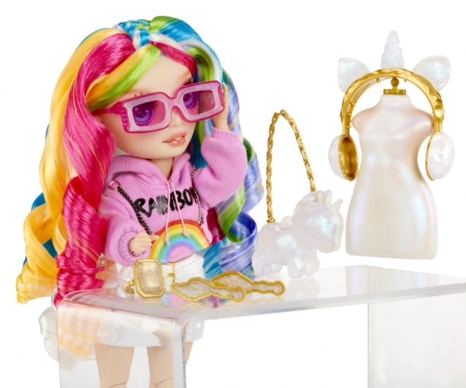 Rainbow High kreatywne kryształy lalka - Amaya Raine