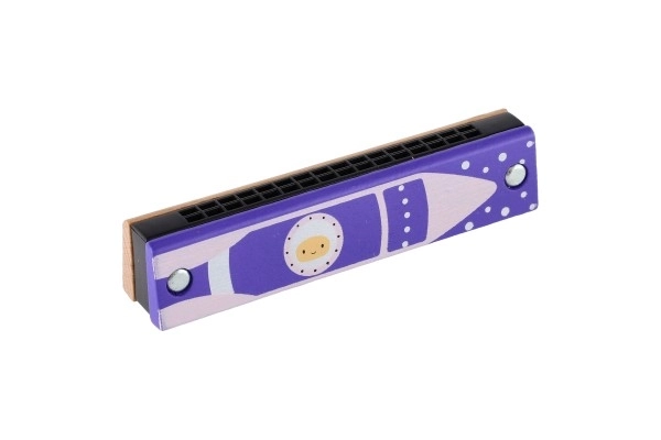 Drewniana dziecięca harmonijka 13 cm
