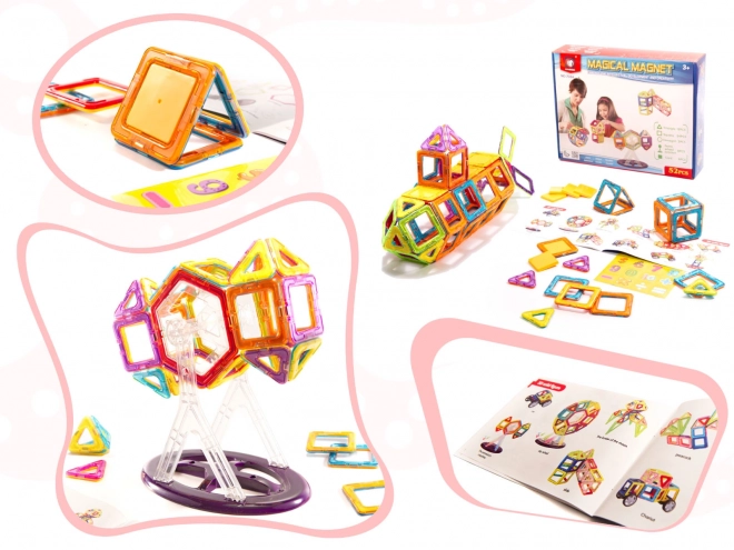 Magnetyczne klocki Magical Magnet 52 sztuk