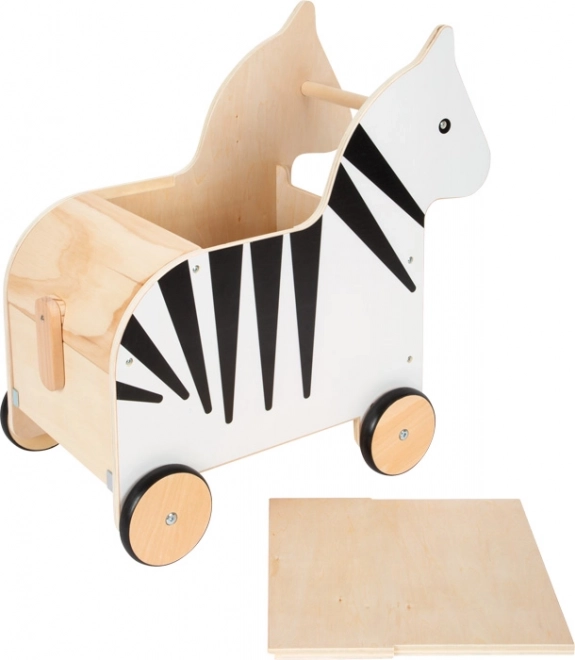 Mała stopa Pudełko na zabawki Zebra „Wildlife“