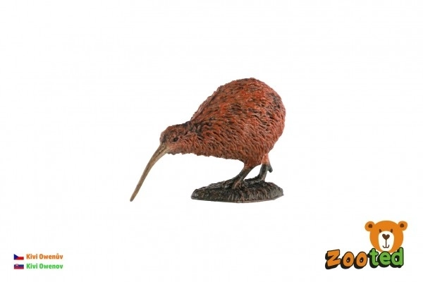 Plastowy kivi Owenów 7cm w woreczku