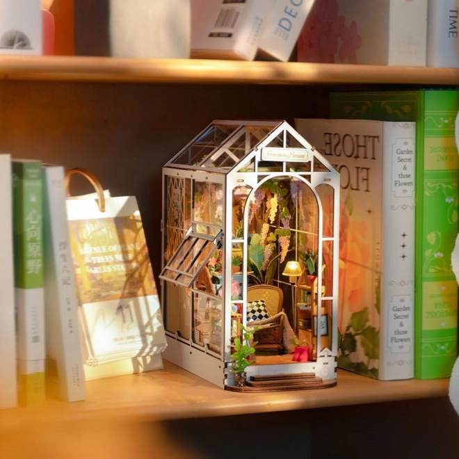 RoboTime 3D puzzle Oparcie na książki Garden House (drewniane)