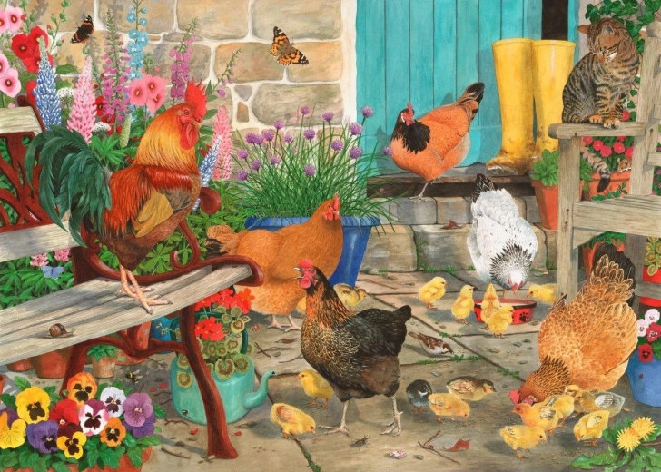 Puzzle Kurza zabawa 1000 elementów