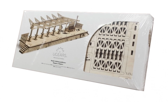 Ugears 3D puzzle - Dworzec kolejowy 196 części