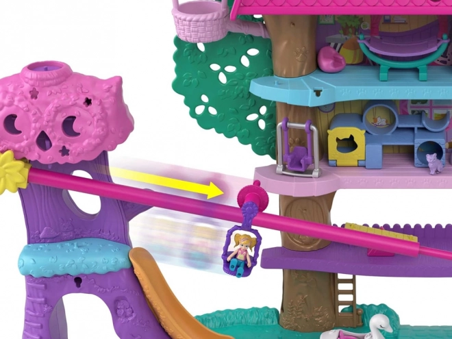 Polly Pocket Zestaw figurek Zwierzęce przygody Domek na drzewie