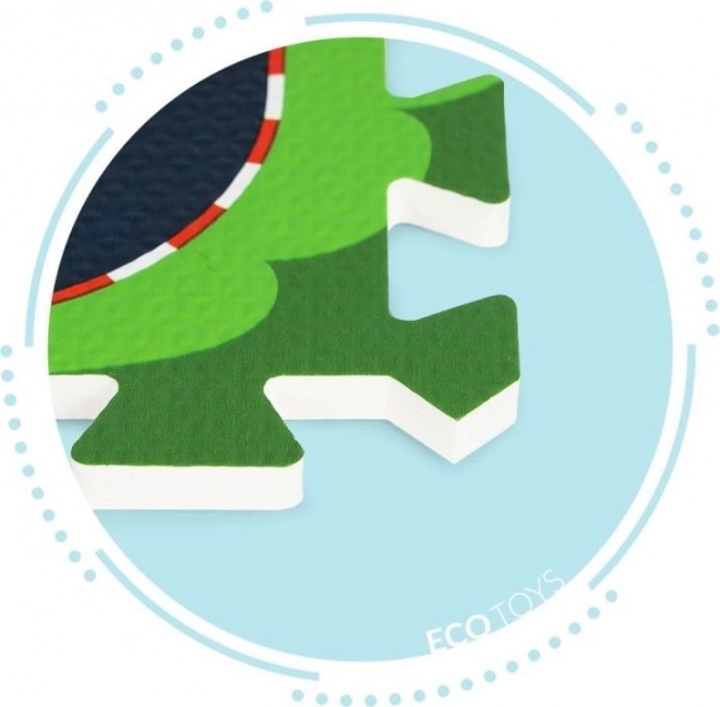 ECOTOYS Piankowe puzzle Miasteczko