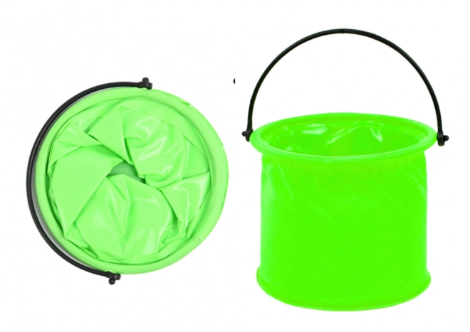 Składany wielofunkcyjny wiadro PVC zielony