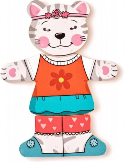 Mix & match ubieranie kotka