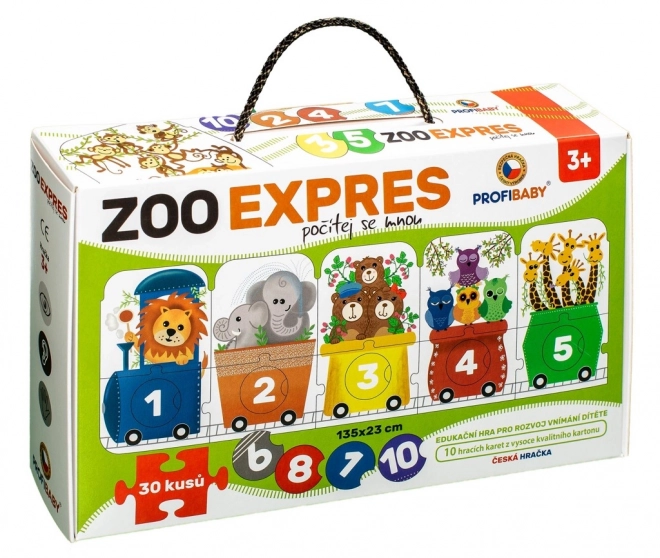 Puzzle ZOO Ekspres - Licz ze Mną 30 Elementów
