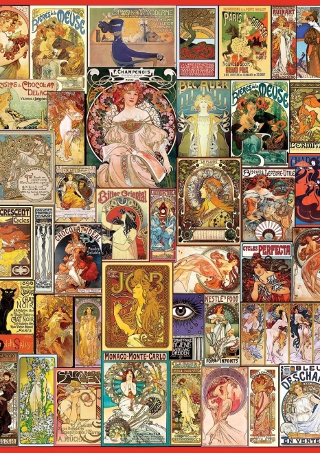 ART PUZZLE plakat secesyjny – puzzle 1500 elementów