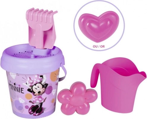 wiaderko z konewką i akcesoriami MINNIE – średnie