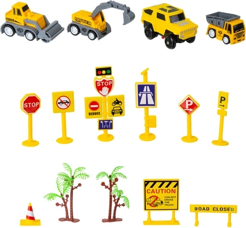 Pojazdy budowlane i realistyczne akcesoria