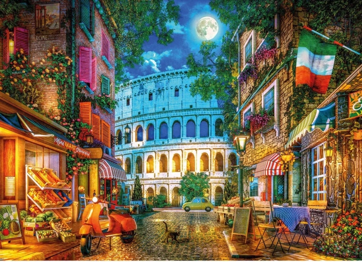 Puzzle Koloseum w blasku księżyca 1000 elementów GIBSONS