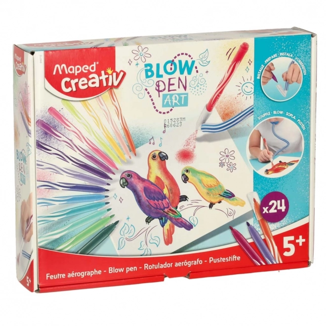 Zestaw dmuchanych markerów 24 kolory Maped