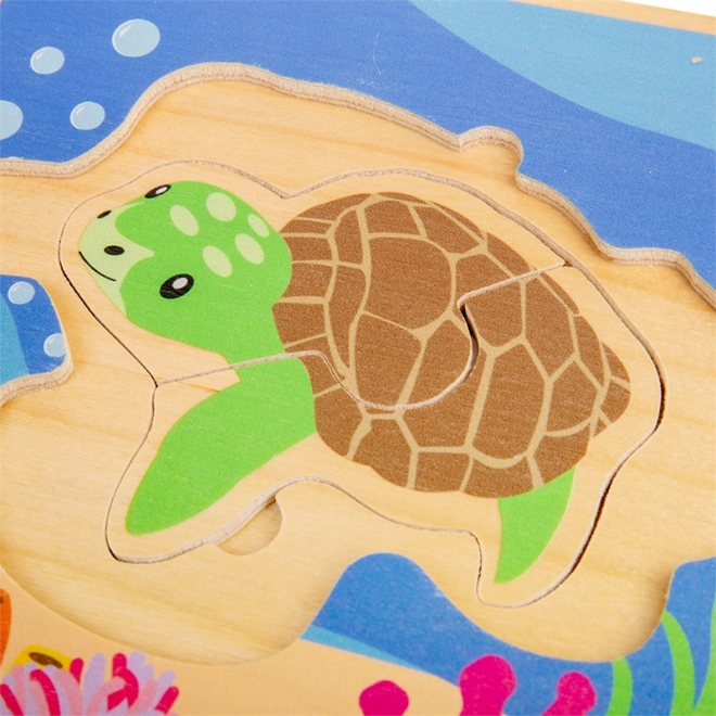Bigjigs Toys Układanka Cykl Życia Żółwia