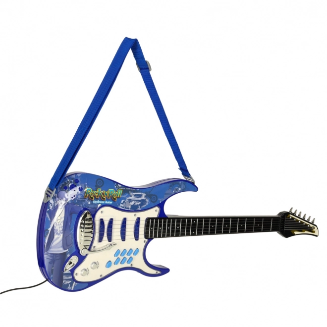 Dziecięca gitara elektryczna z mikrofonem i wzmacniaczem