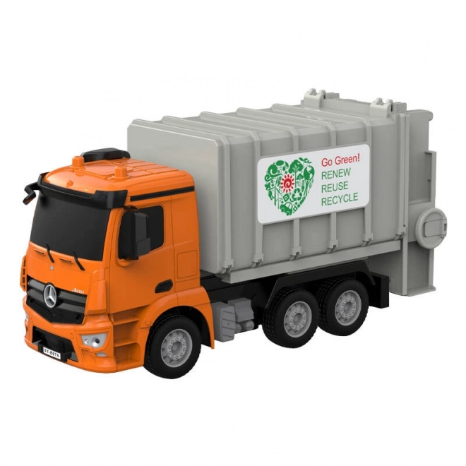 RC śmieciarka na zdalne sterowanie 1:26 Double Eagle (pomarańczowe) Mercedes-Benz Antos E676-003