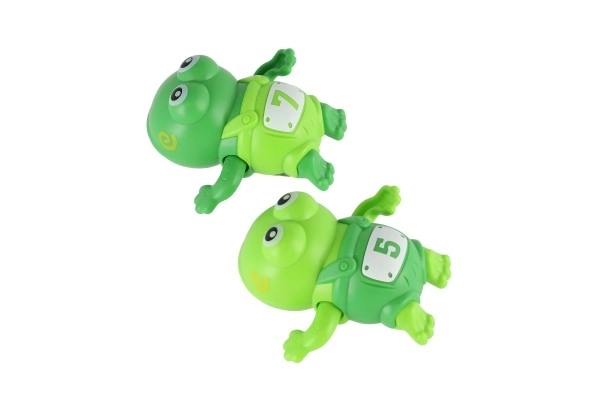 Żaba nakręcana do wanny plastik 10cm 6 szt. w pudełku 18m+