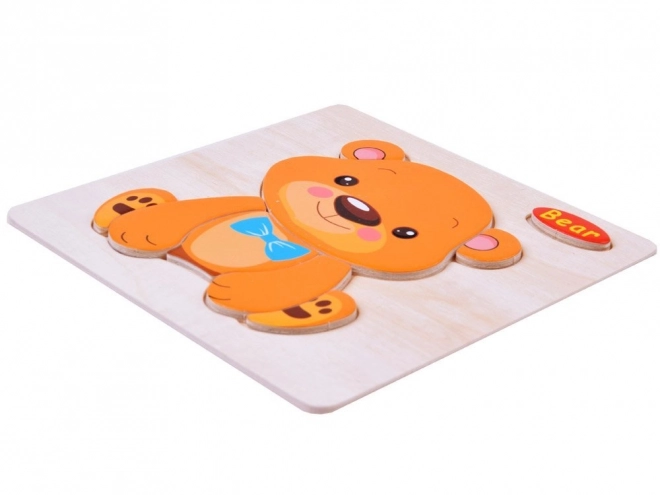 Drewniane puzzle Zwierzątka