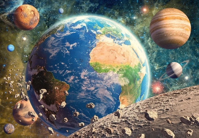 Puzzle Widok z Księżyca 500 elementów