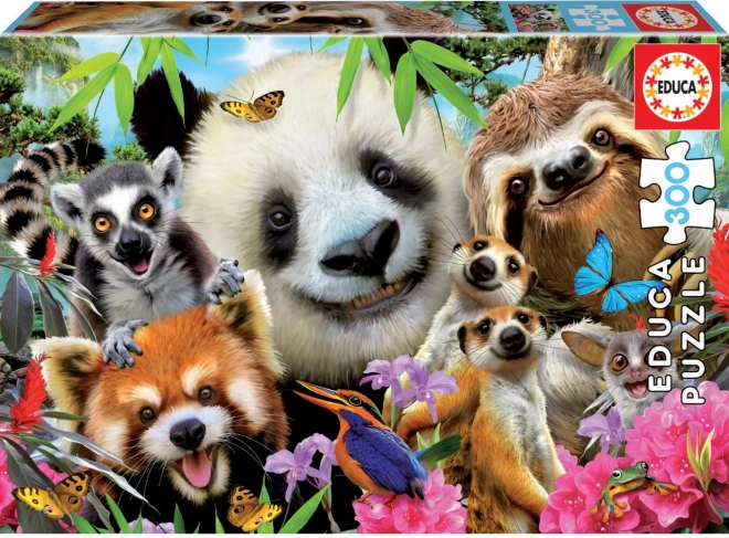 Puzzle Selfie Czarnooki Przyjaciele 300 Części