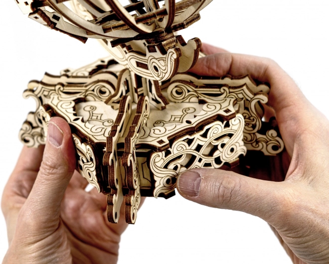 Drewniane Miasto 3D puzzle Globus 231 elementów