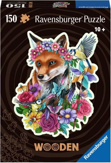 Drewniane puzzle kolorowy lis 150 elementów RAVENSBURGER
