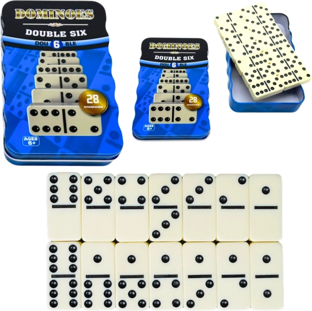 Klasyczna gra Domino – rodzinna i logiczna zabawa z 28 kamieniami