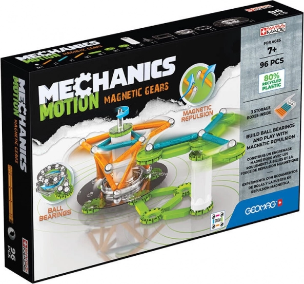mechanics motion magnetic gears 96 elementów geomag magnetyczna konstrukcja