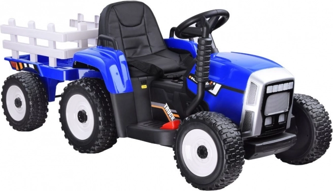 Elektryczny traktor z przyczepą i zdalnym sterowaniem – Zielony