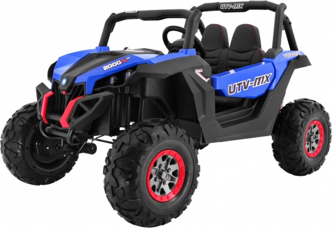 dziecięce elektryczne buggy SuperStar 4x4 z pilotem, MP3 i oświetleniem LED – niebieskie