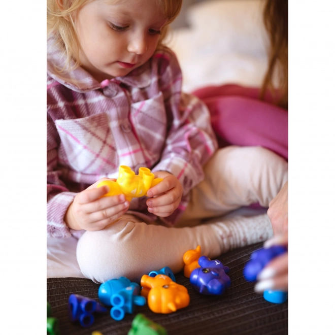 Montessori zestaw do nauki liczb i kolorów Jednorożce